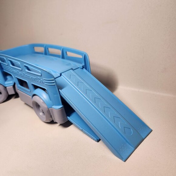 GREEN TOYS Blue Car Transporter Carrier 100% Recycled Plastic Pretend Preschool - Picture 7 of 13